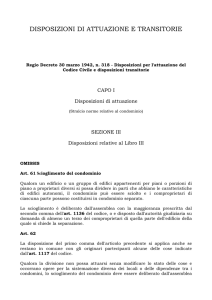 DISPOSIZIONI DI ATTUAZIONE E TRANSITORIE