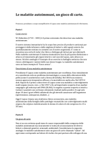 Le malattie autoimmuni un gioco di carte
