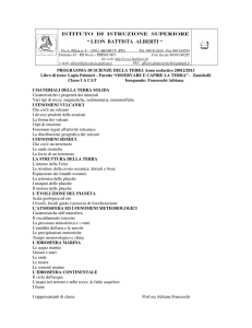 PROGRAMMA DI SCIENZE DELLA TERRA Anno scolastico 20012