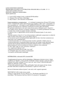 liceo scientifico einstein programma di lingua e letteratura inglese