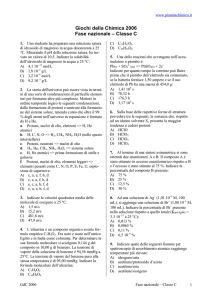 Test nazionali C 2006