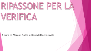 preparazione alla verifica sulle carte