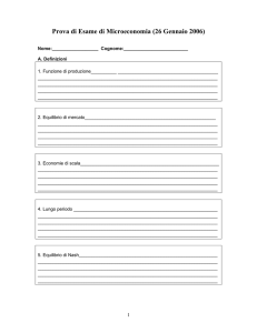 Simulazione Microeconomia