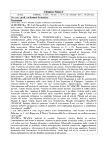 Chimica Fisica I