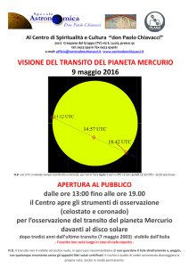invito transito mercurio - Comune di Crespano del Grappa