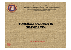 TORSIONE OVARICA IN GRAVIDANZA
