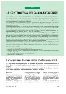La controversia dei Calcio-antagonisti