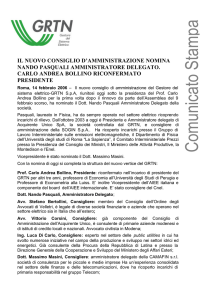 Comunicato Stampa nomina AD