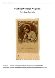 San Luigi Gonzaga Preghiera.