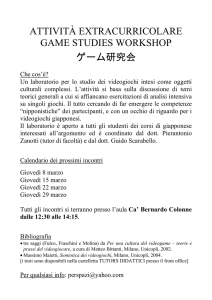 attività extracurricolare game studies workshop ゲーム研究会