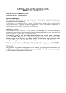 Riduzionismo e strutturalismo.