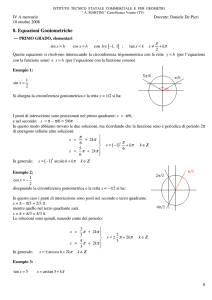 equazioni trigonometriche