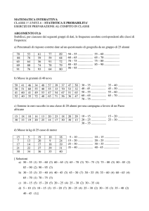 matematica interattiva classe 3 \ unità 6 – statistica e probabilita
