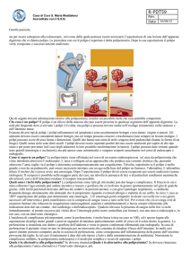 Polipectomia - Informativa per il paziente