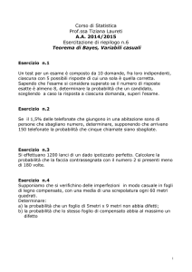 Esercitazione di riepilogo