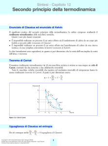 Capitolo 12 Secondo principio della termodinamica