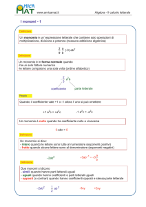 I monomi - Amica Mat
