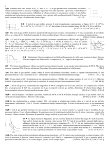 1] Partendo dallo stato iniziale A (PA = 1 atm, V = 1 l ), un gas