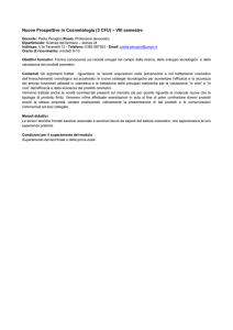 Nuove Prospettive in Cosmetologia
