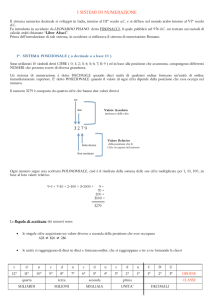 I sistemi di numerazione