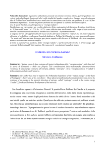 sintropia ed energia radiale - Biosfera