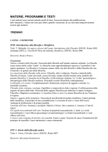 Materie, Programmi e Test 11_12