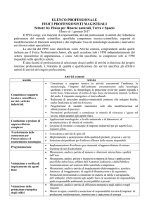 Fisica per Risorse naturali, Terra e Spazio