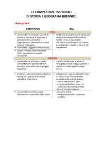LE COMPETENZE ESSENZIALI DI STORIA E GEOGRAFIA (BIENNIO)