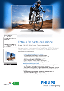 40PFL7007H/12 Philips Smart TV LED con Ambilight