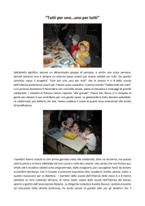 Tutti per uno…uno per tutti”