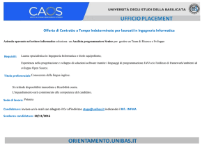 Offerta di Contratto a Tempo Indeterminato per laureati in Ingegneria