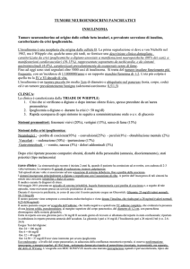 tumori neuroendocrini pancreatici insulinoma