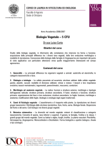 Biologia Vegetale