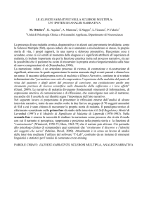 le illiness narratives nella sclerosi multipla