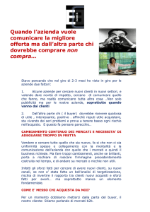 quando la migliore offerta non viene comprata da chi dovrebbe