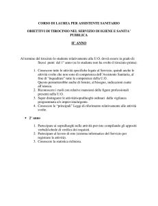 CORSO DI LAUREA PER ASSISTENTE SANITARIO