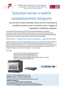 Soluzioni server e switch completamente integrate