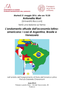 Antonella Mori L`andamento attuale dell`economia latino