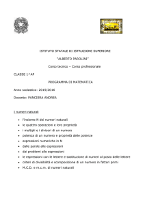 1AP-Matematica - Istituto Agrario `Parolini`