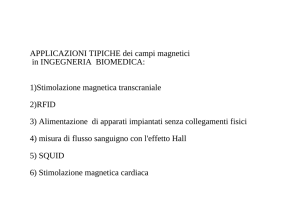 APPLICAZIONI TIPICHE dei campi magnetici in INGEGNERIA