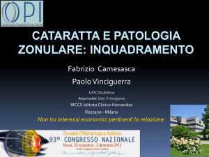 Diapositiva 1 - Dott. Fabrizio Camesasca