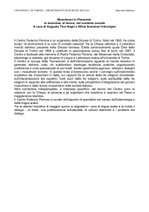 Musulmani in Piemonte: in moschea, al lavoro, nel contesto sociale