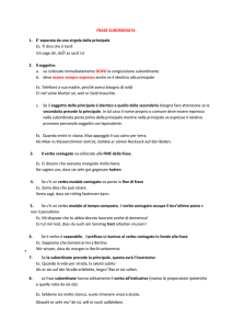 proposizione SUBORDINATA
