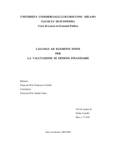UNIVERSITA` COMMERCIALE LUIGI BOCCONI