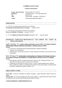 Curriculum - irccs crob