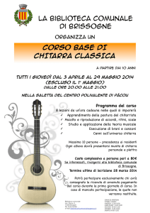 corso chitarra - Comune di Brissogne