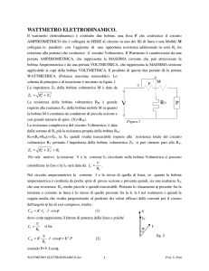 WATTMETRO ELETTRODINAMICO.