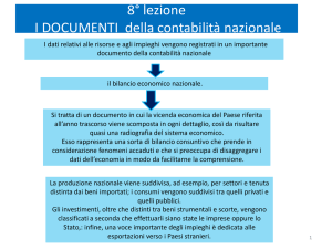 8 DOCUMENTI della contabilità nazionale