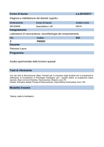 Corso di laurea aa2016/2017 Diagnosi e riabilitazione - e