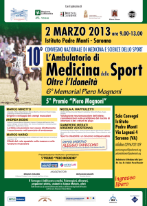 convegno nazionale medicina e scienza dello sport